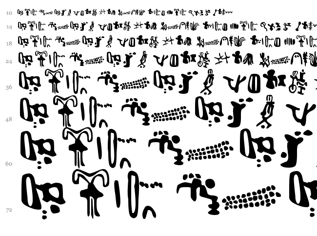 Inga Stone Signs font waterfall